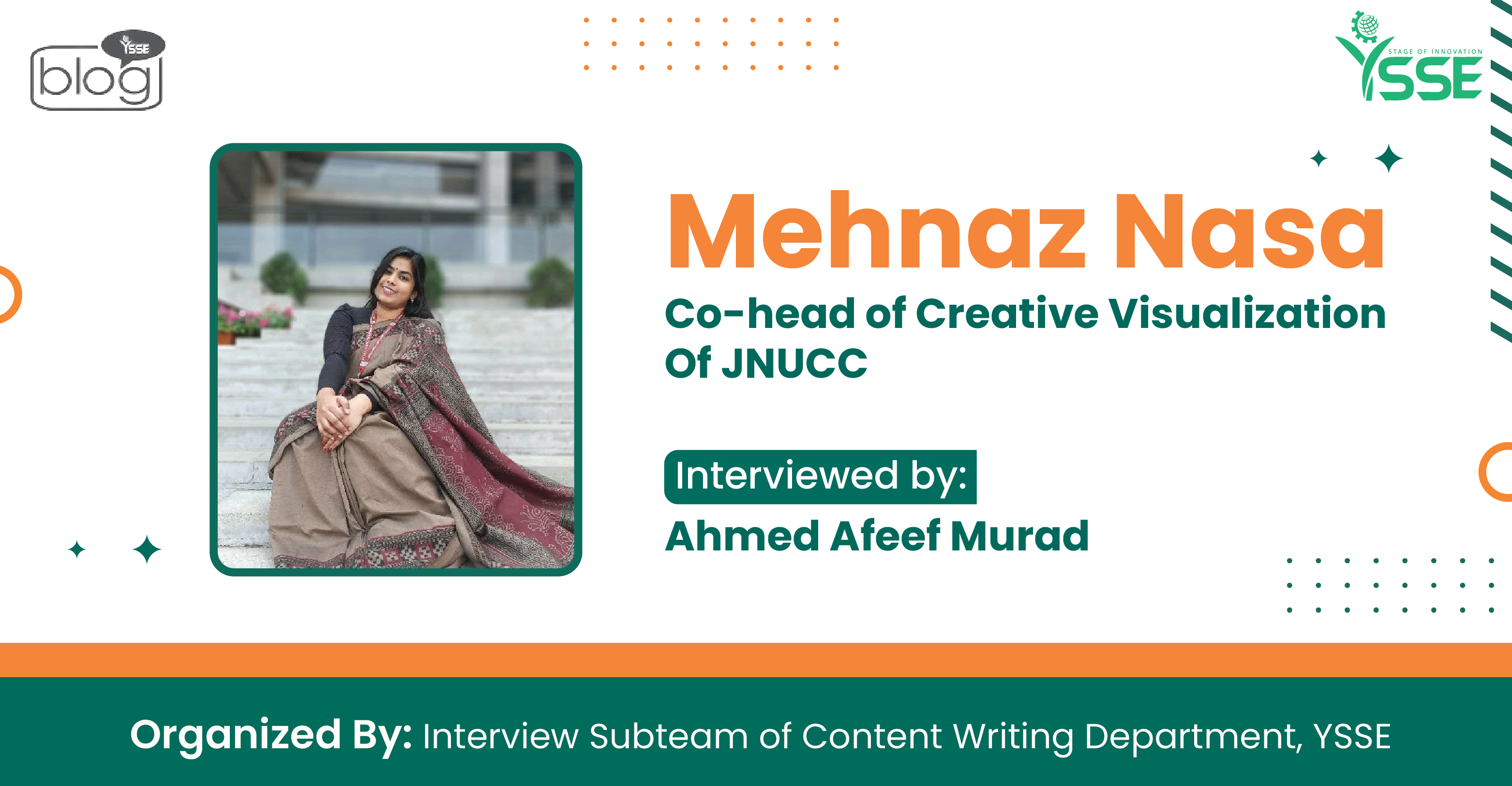 Creative Visualization থেকে Leadership: Mehnaz Nasa’s JNUCC জার্নি